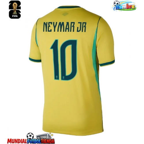 Camiseta Brasil Neymar Jr #10 Primera Equipación Replica Mundial 2026 mangas cortas